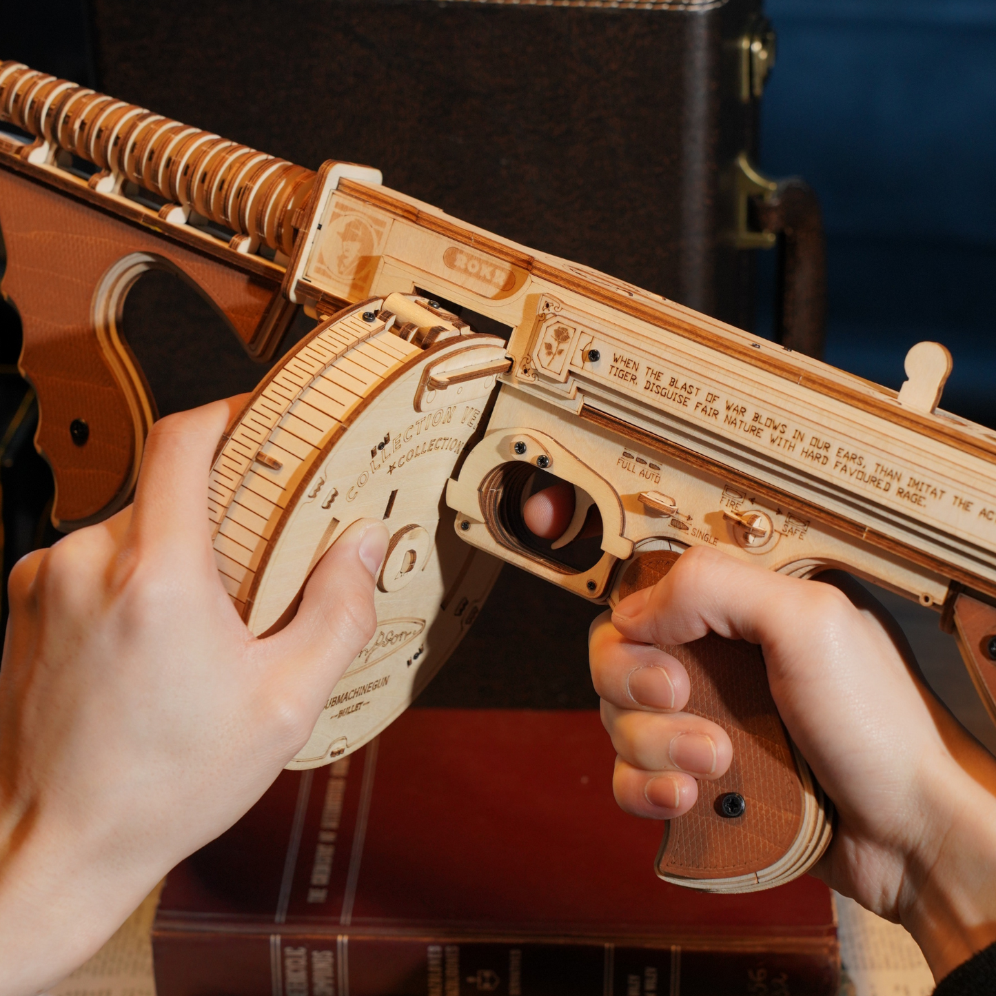 AK-47 Assault Rifle - Toy Gun Model 3D Wooden Puzzle