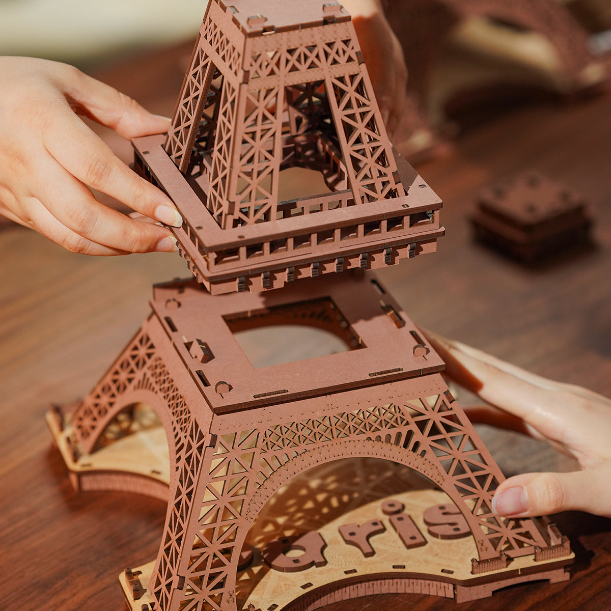 Rolife Night of the Eiffel Tower 3D Wooden Puzzle TGL01