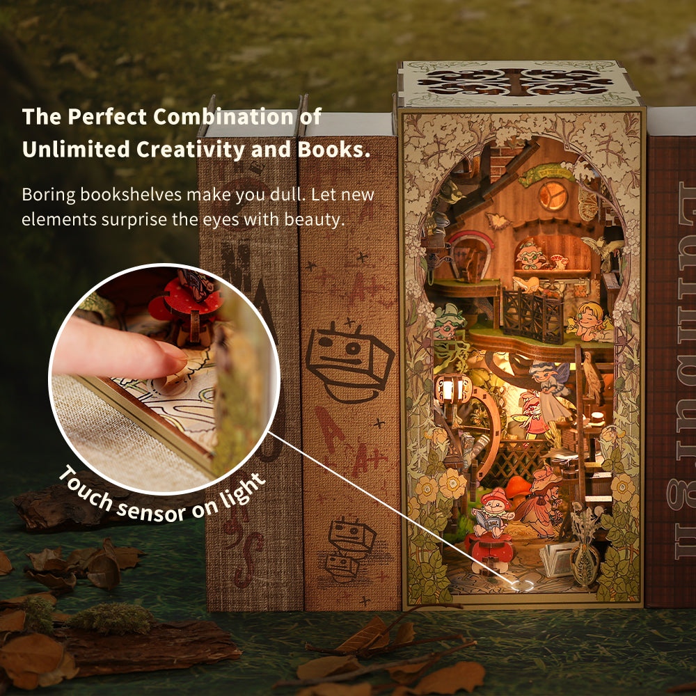 PUZZLESBEST DIY Book Nook Kit (Elves Paradise)