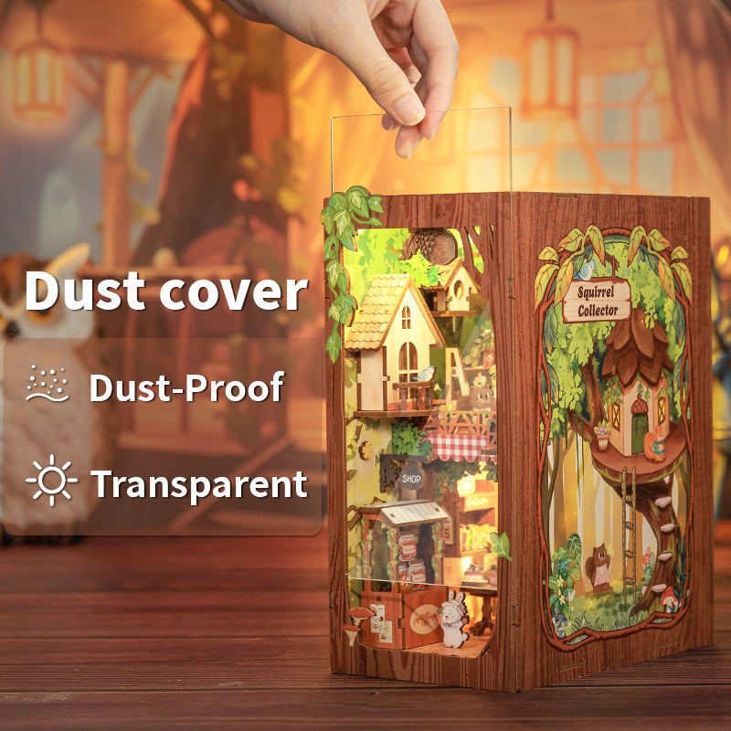 PUZZLESBEST DIY Book Nook Kit|Squirrel Collector