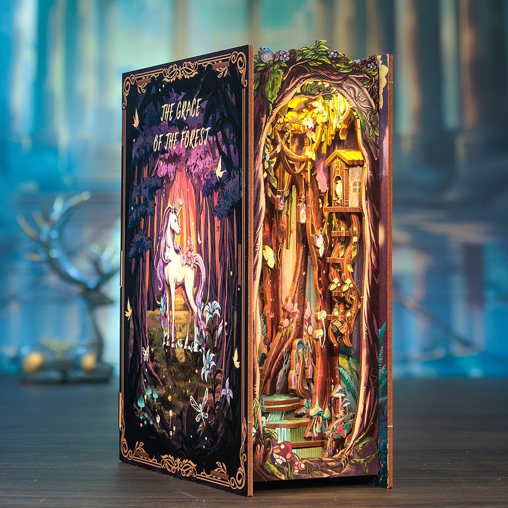 PUZZLESBEST DIY Book Nook Kit | The Grace of The Forest