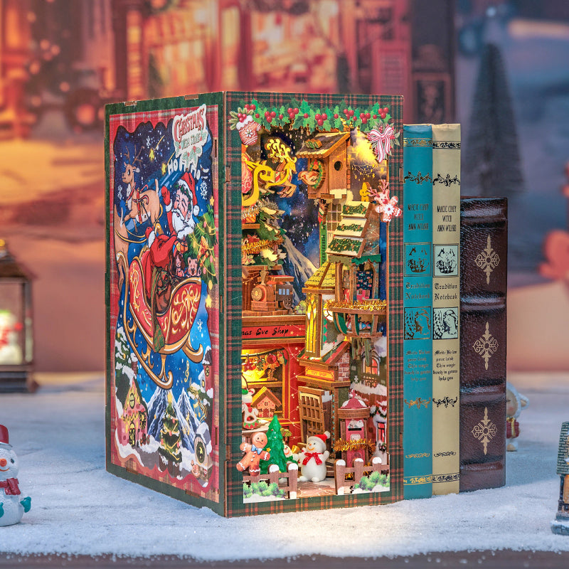 PUZZLESBEST DIY Book Nook Kit | Christmas Wish Store