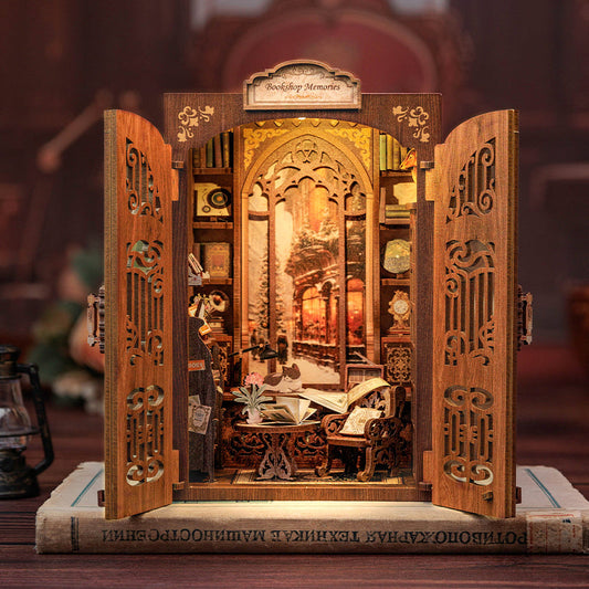 PUZZLESBEST DIY Book Nook Kit（Bookshop Memories）
