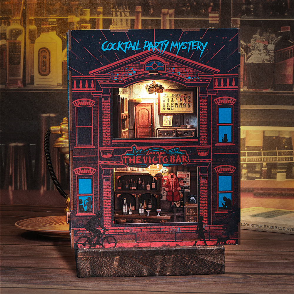 PUZZLESBEST DIY Book Nook Kit (The Long Goodbye)