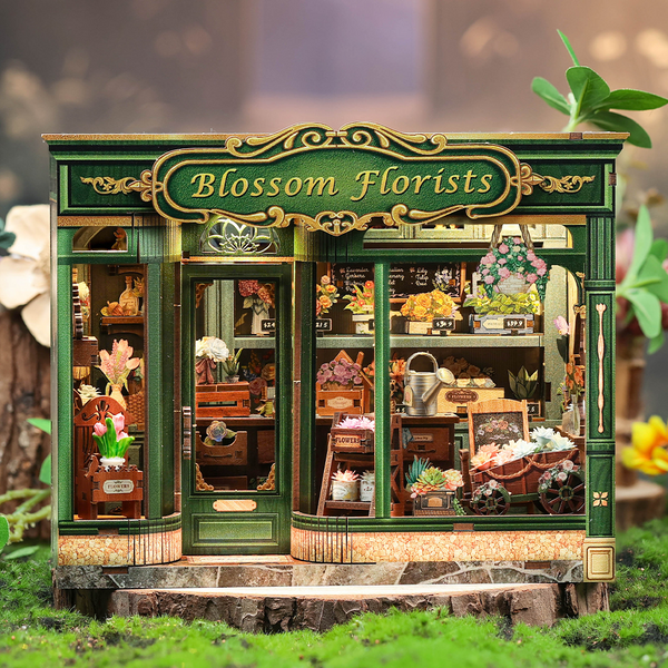 PUZZLESBEST DIY Dollhouse Kit | Blossom Florists