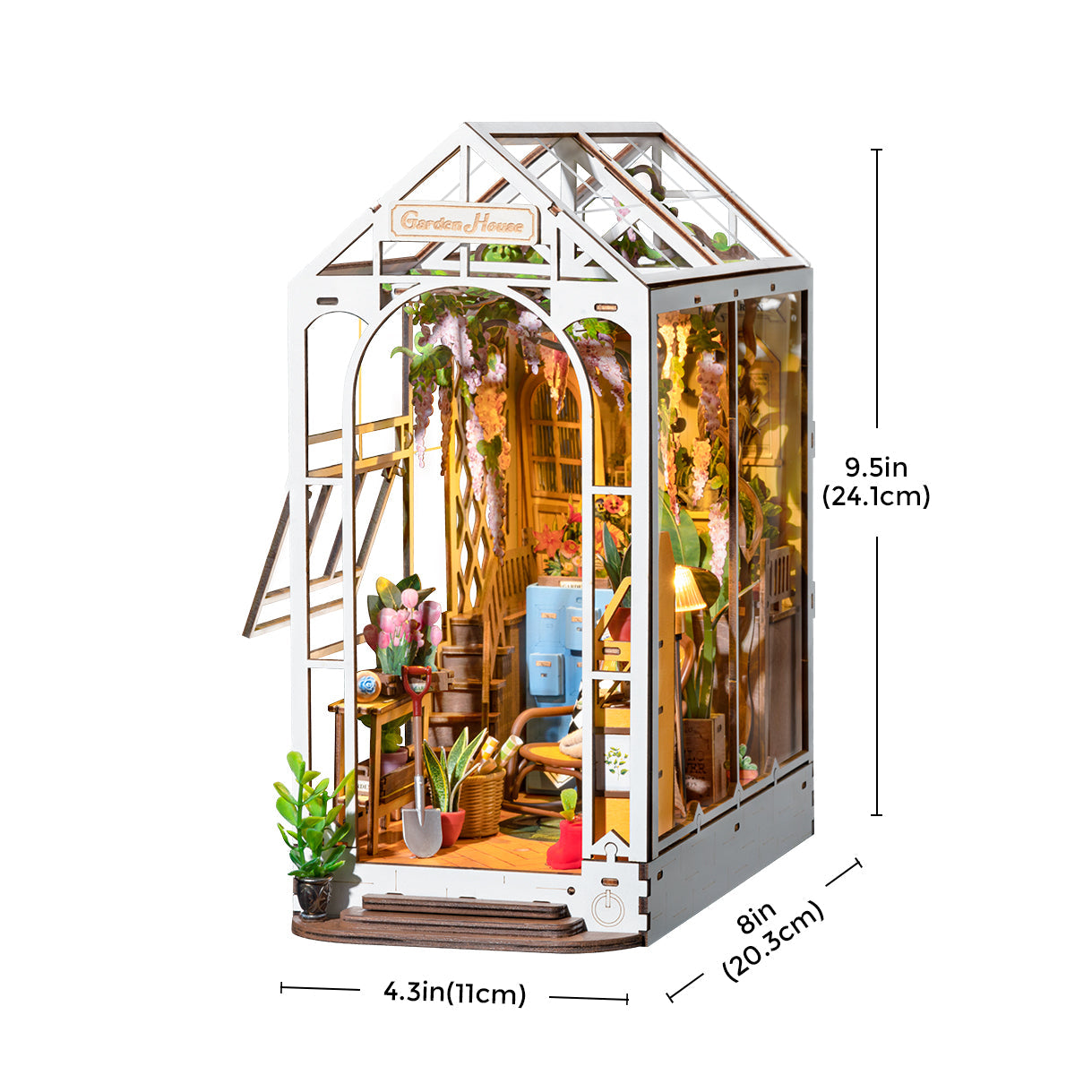 Rolife Holiday Garden House DIY Book Nook Kit TGB06