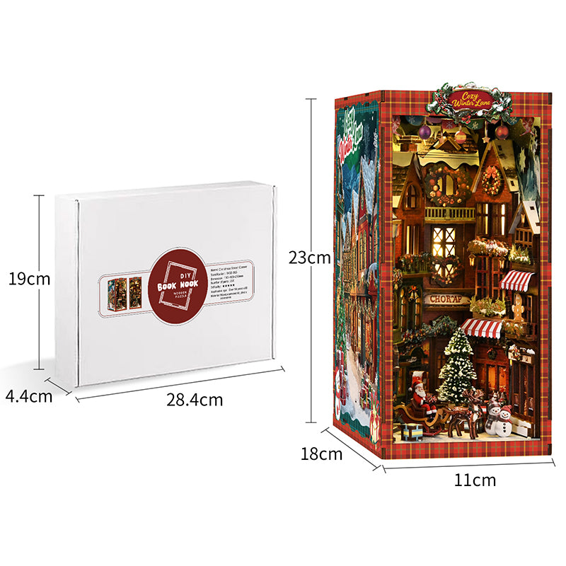 PUZZLESBEST DIY Book Nook | Christmas Street Corner