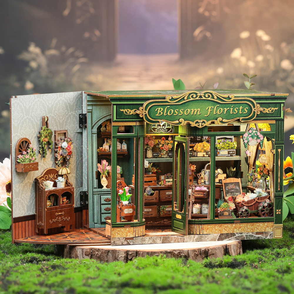PUZZLESBEST DIY Dollhouse Kit | Blossom Florists