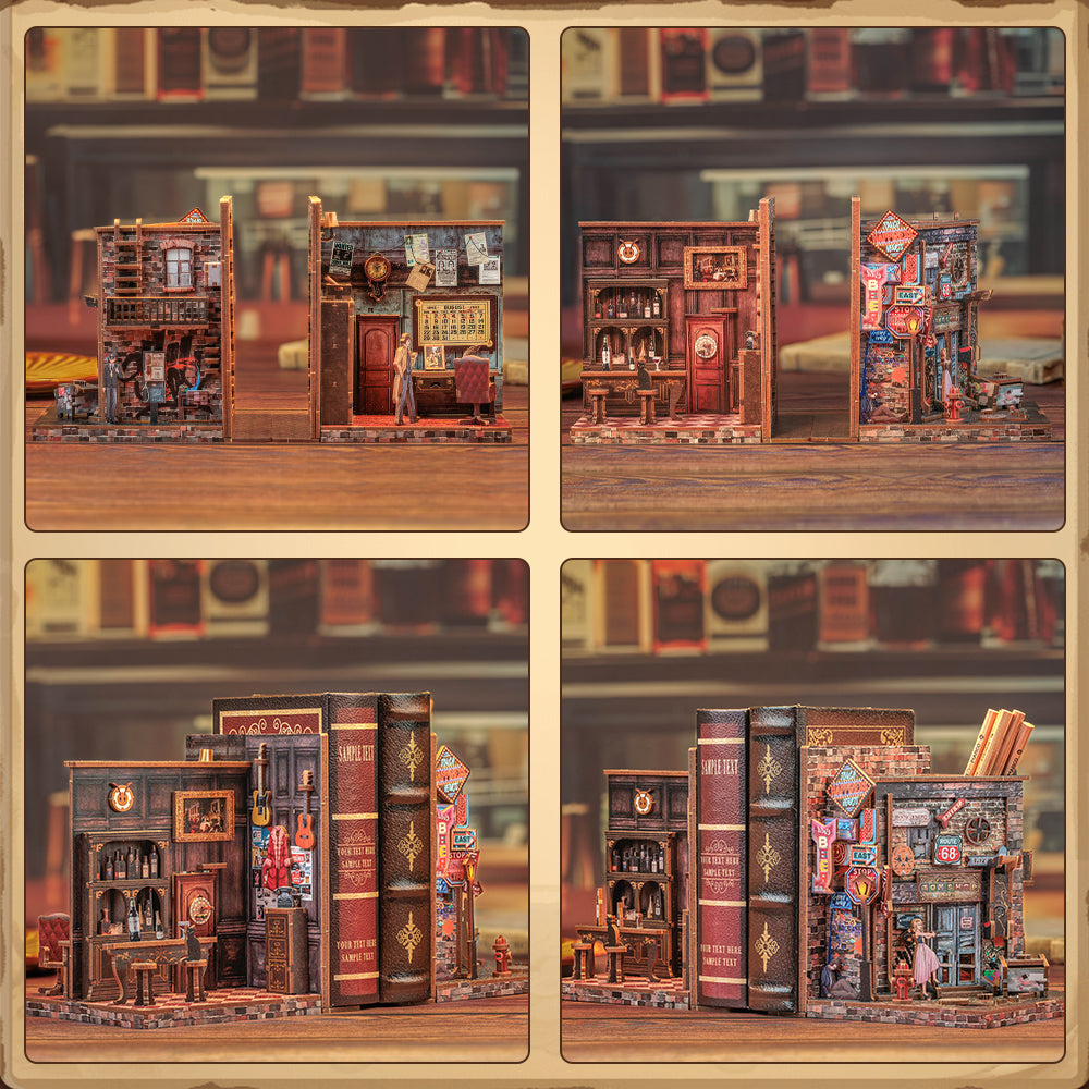 PUZZLESBEST DIY Bookends Kit (Farewell To The Night)