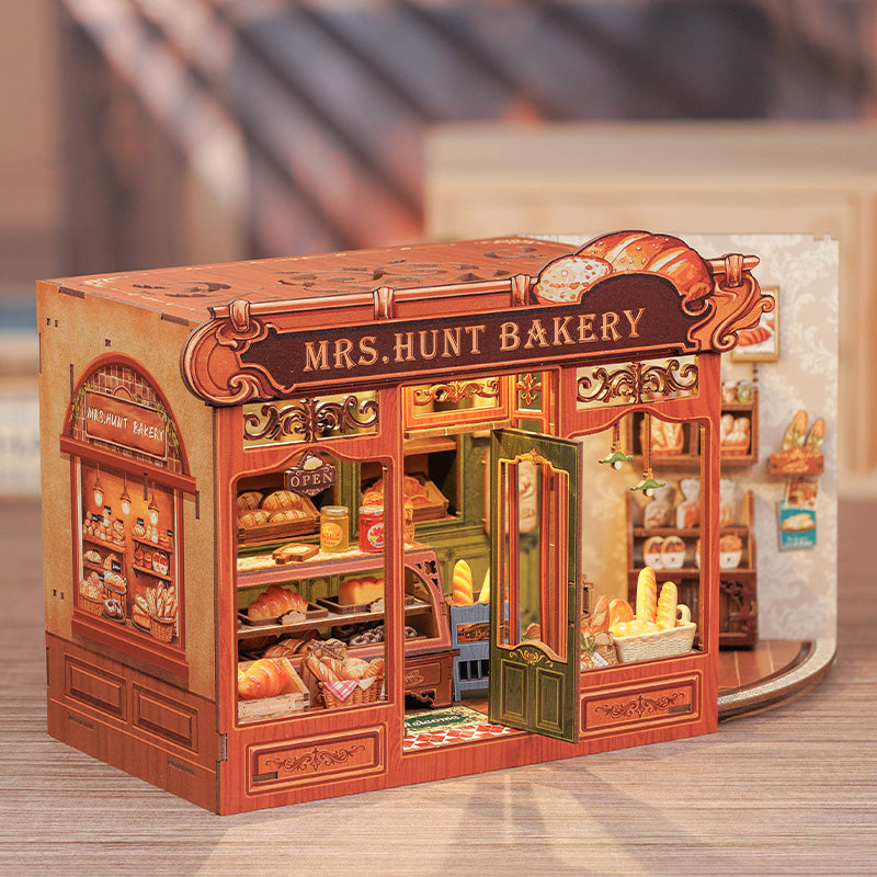 PUZZLESBEST DIY Dollhouse Kit | Mrs. Hunt Bakery