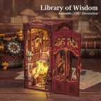 PUZZLESBEST DIY Book Nook Kit|Library of Wisdom