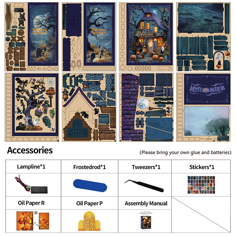 PUZZLESBEST DIY Book Nook | Halloween Witch’s House