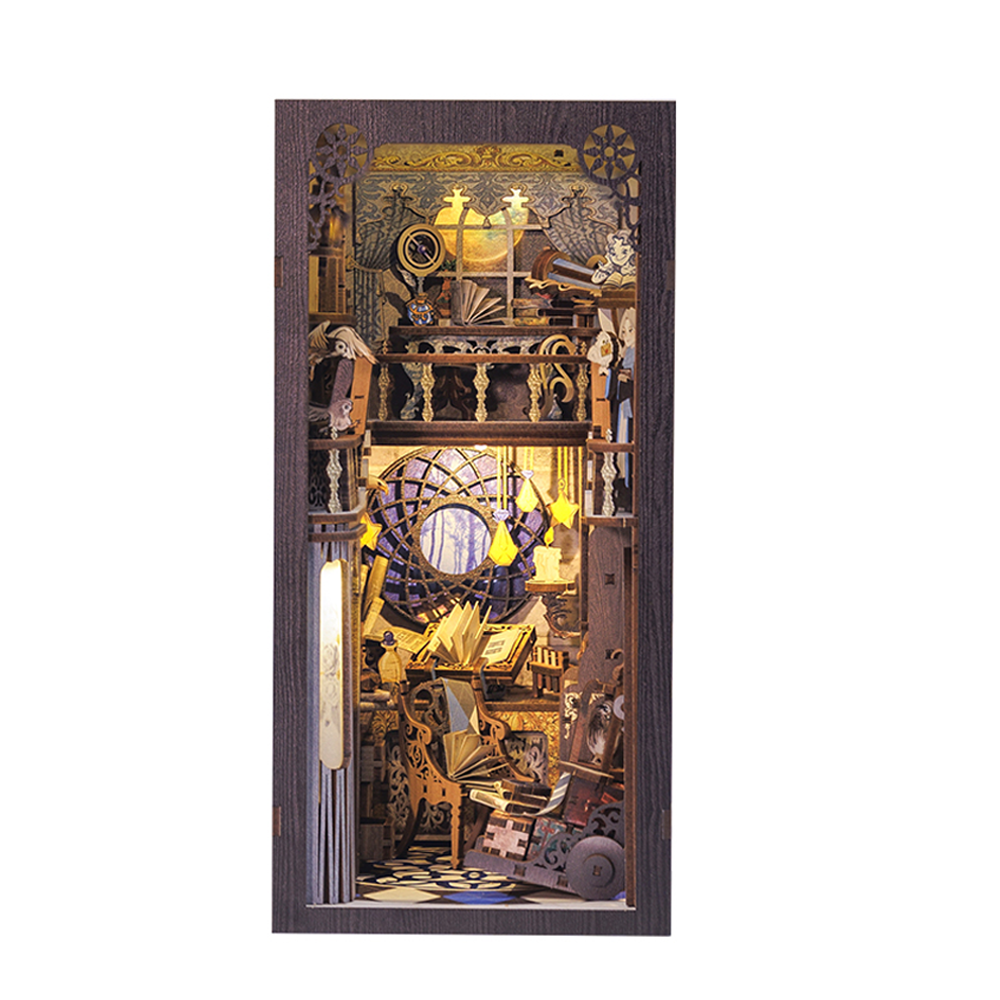 PUZZLESBEST DIY Book Nook Kit（Nebula Common Room）