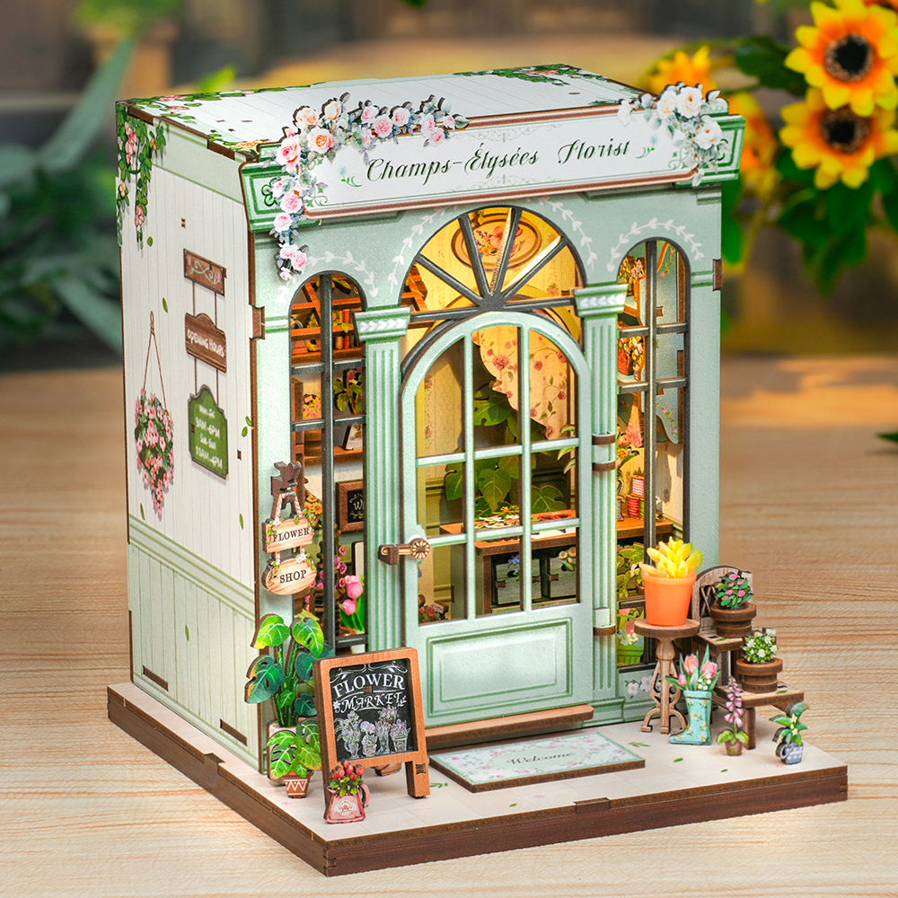 PUZZLESBEST DIY Book Nook Kit | Champs-Élysées  Florist