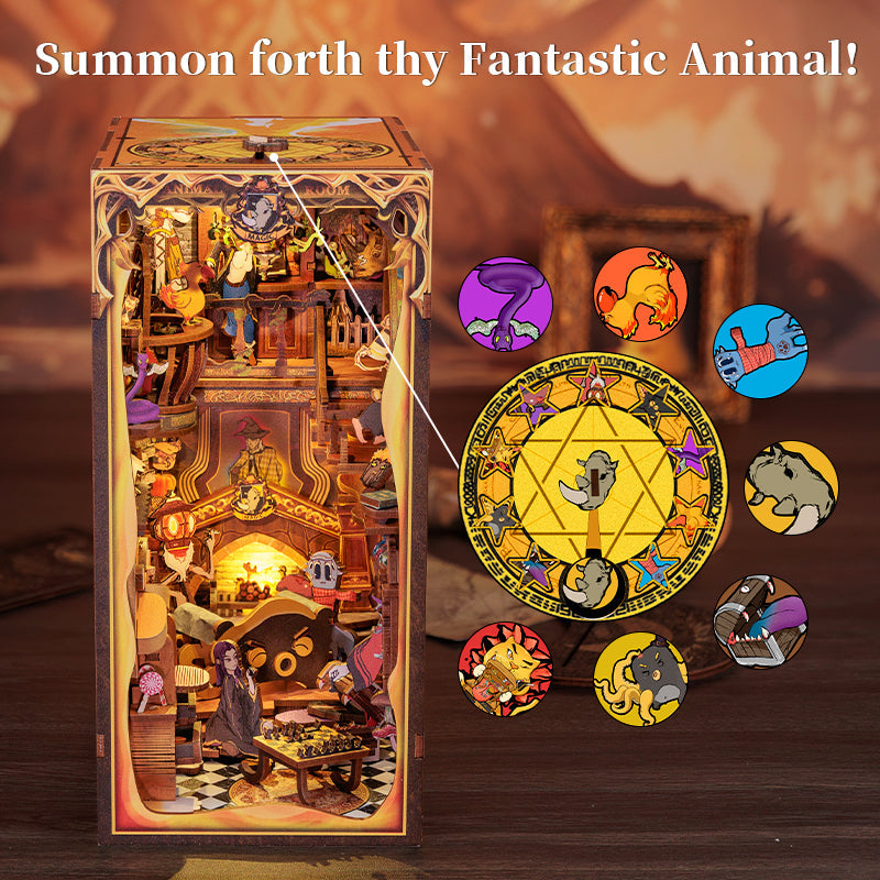 PUZZLESBEST DIY Book Nook Kit | Fantastic Animal Common Room