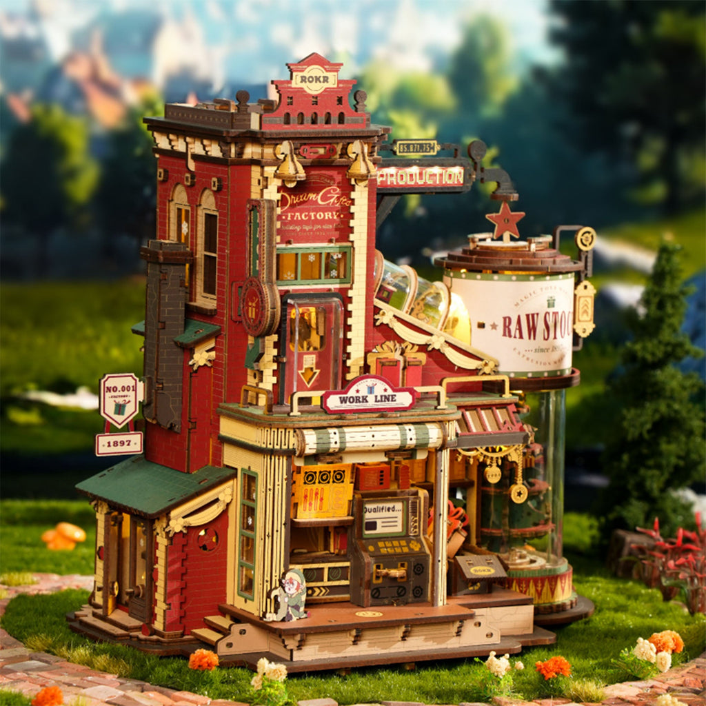 Christmas Dream Gift Factory - Musical Wooden Model 3D Wooden Puzzle