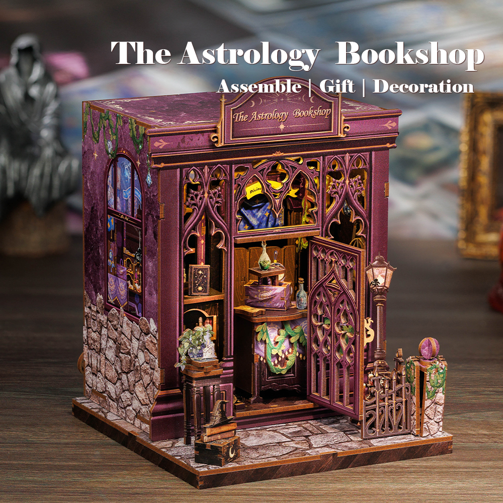 PUZZLESBEST DIY Book Nook Kit | The Astrology Bookshop