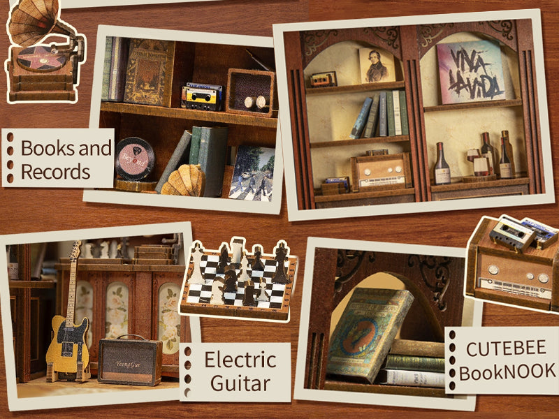 PUZZLESBEST DIY Book Nook Kit (Der geheime Rhythmus)