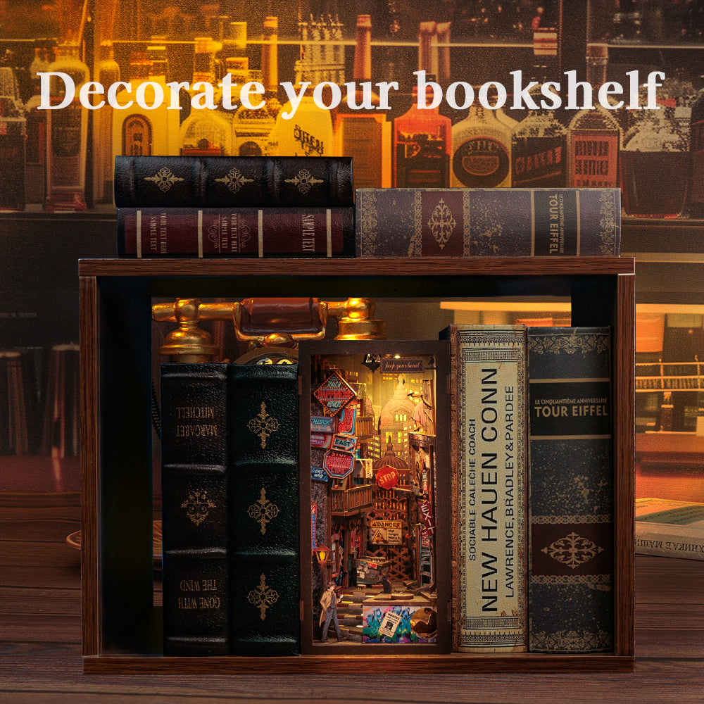 PUZZLESBEST DIY Book Nook Kit (The Long Goodbye)