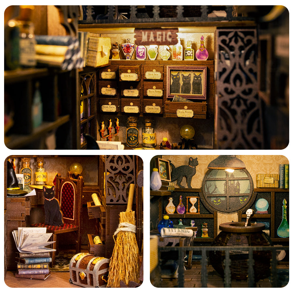 PUZZLESBEST DIY Book Nook Kit (Magic Pharmacist)