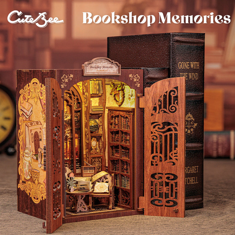 PUZZLESBEST DIY Book Nook Kit（Bookshop Memories）