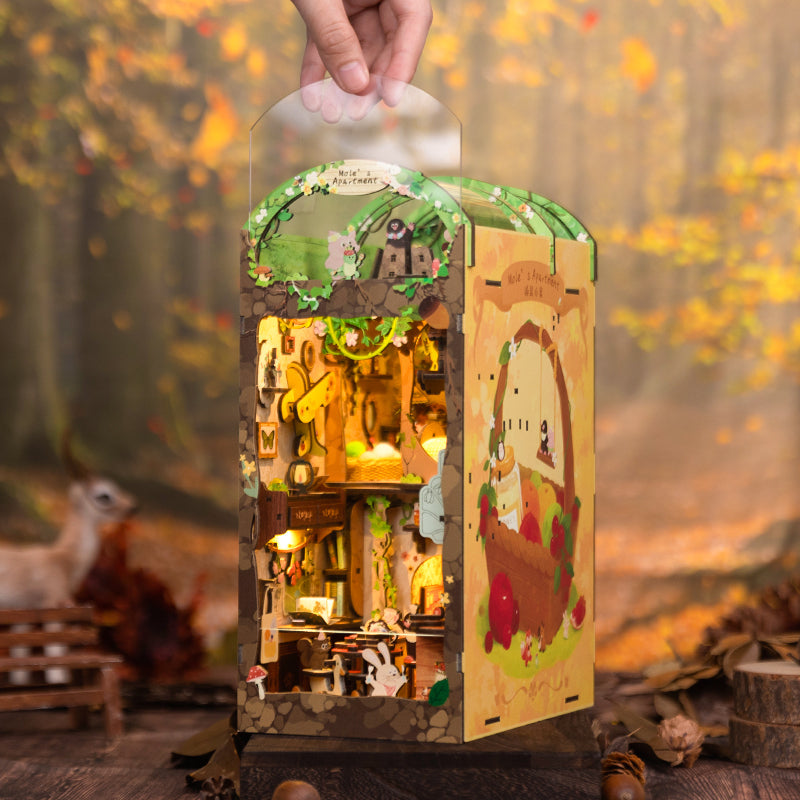 PUZZLESBEST DIY Book Nook Kit (Mole's Apartment)