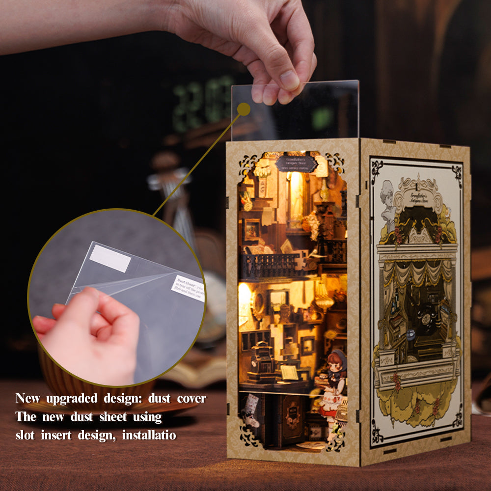 PUZZLESBEST DIY Book Nook Kit（Grandfather's Antique Store）
