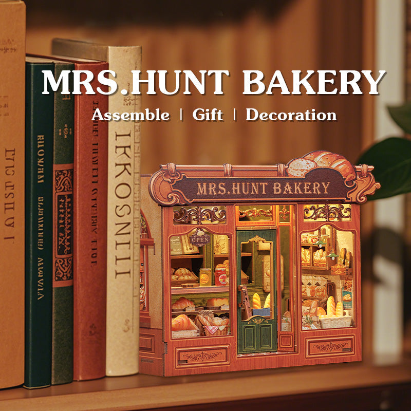 PUZZLESBEST DIY Dollhouse Kit | Mrs. Hunt Bakery