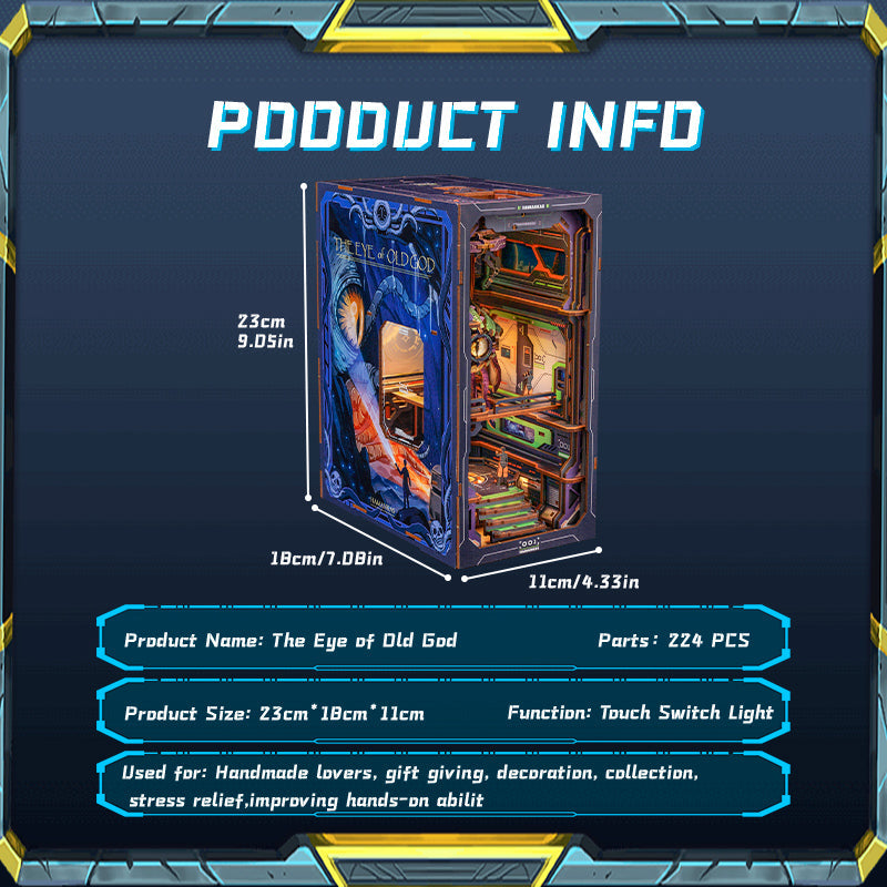 PUZZLESBEST DIY Book Nook Kit | The Eye of Old God