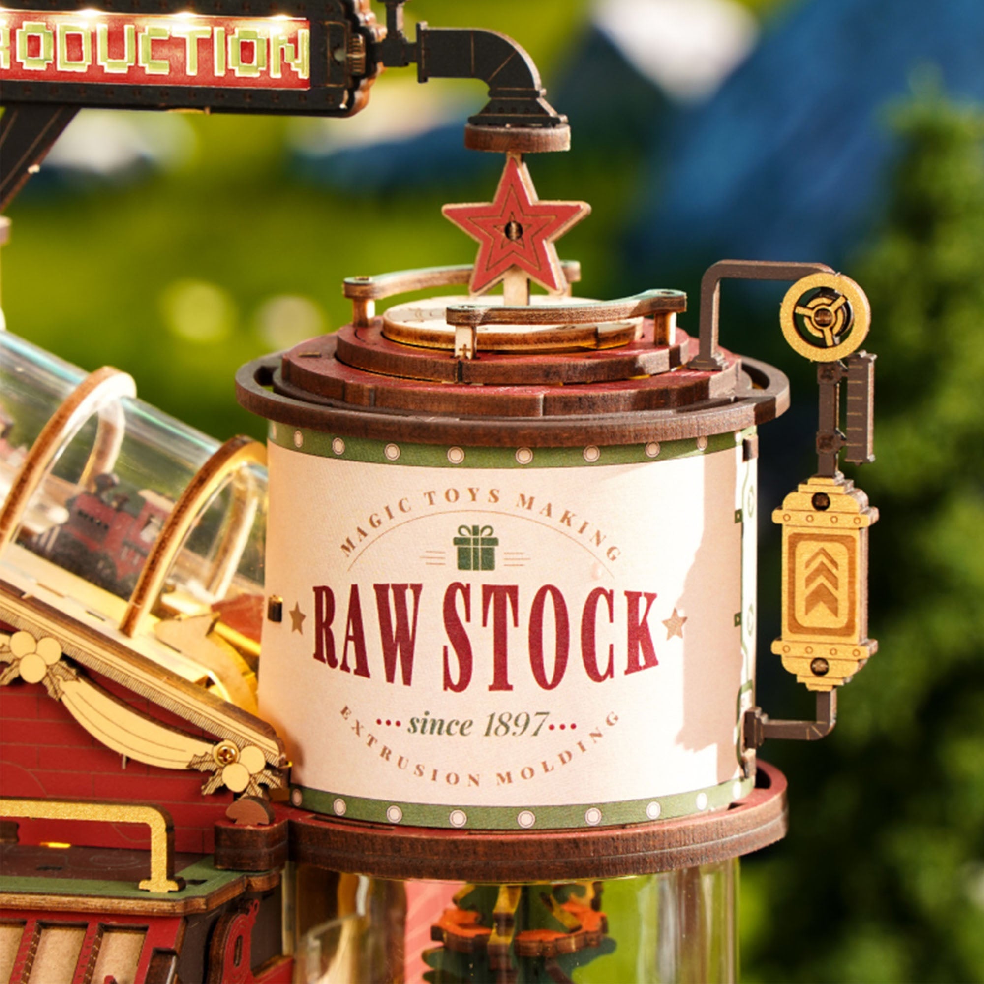 Christmas Dream Gift Factory - Musical Wooden Model 3D Wooden Puzzle