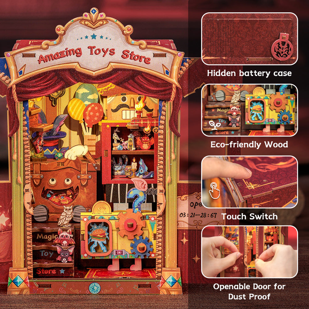 PUZZLESBEST DIY Book Nook Kit| Amazing Toys Store