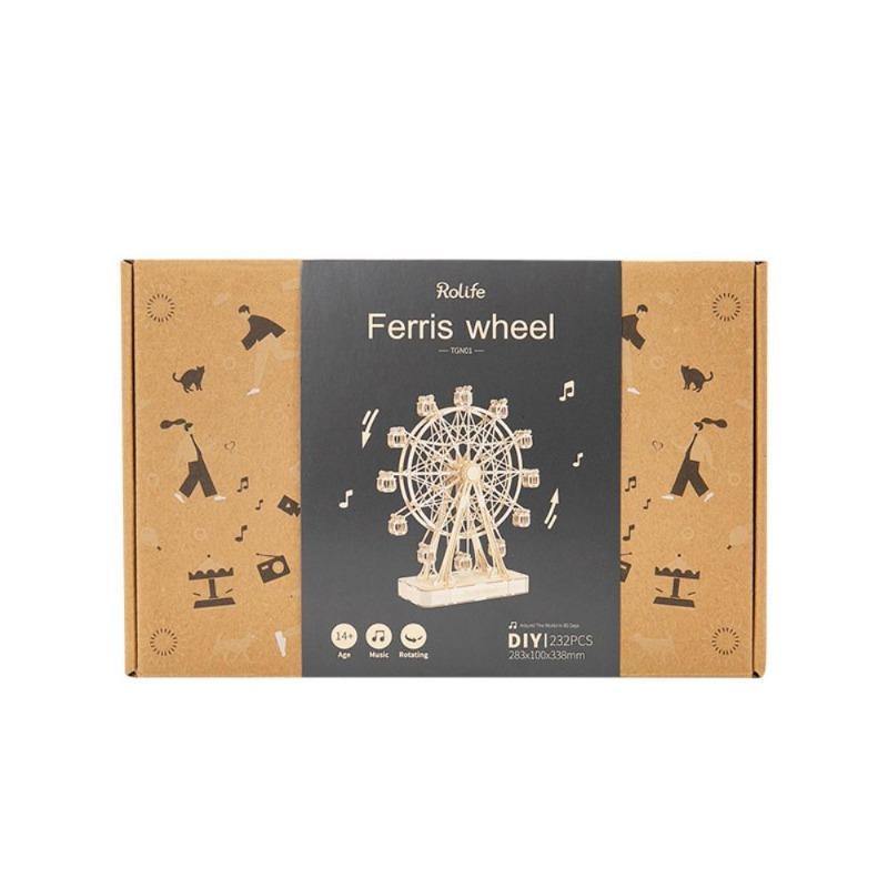 Rolife Ferris Wheel 3D Wooden Puzzle Music Box TGN01