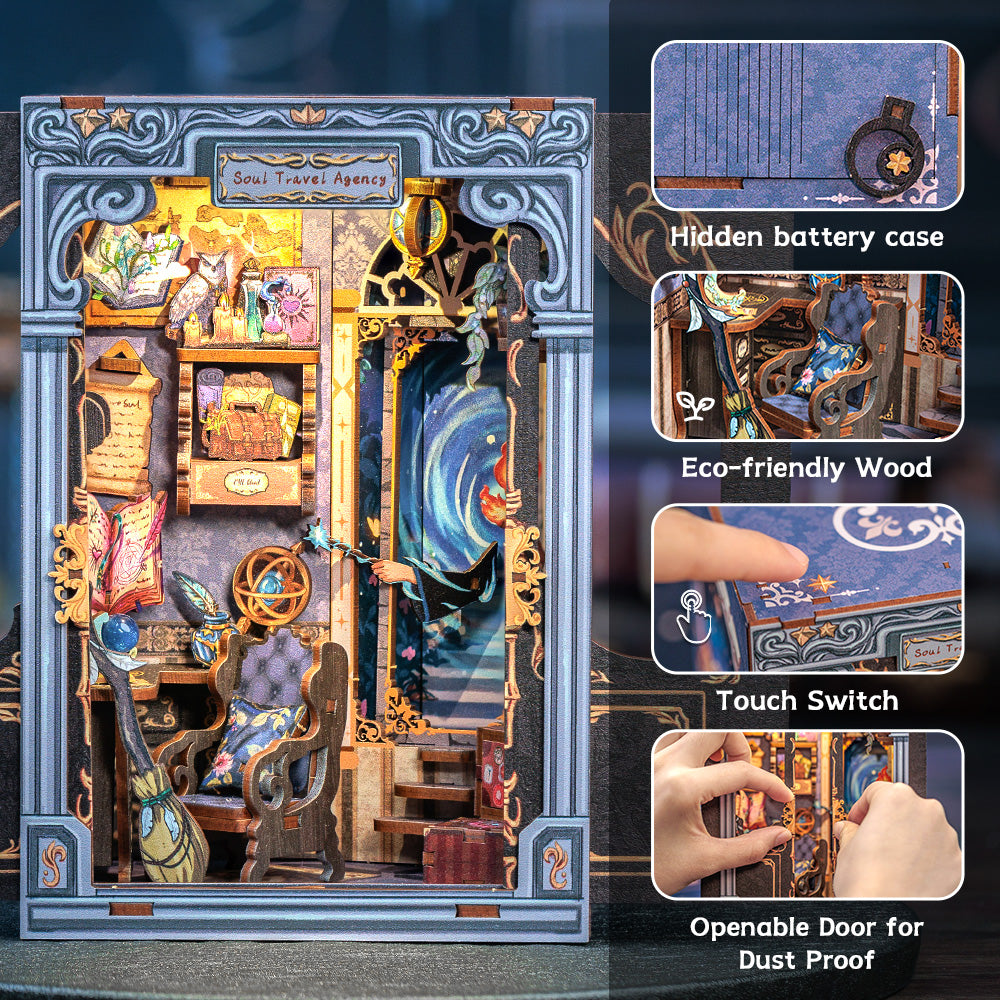 PUZZLESBEST DIY Book Nook Kit|Soul Travel Agency