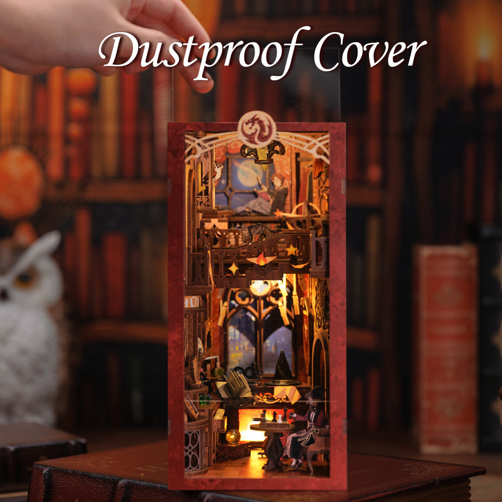 PUZZLESBEST DIY Book Nook Kit (Flame Common Room)