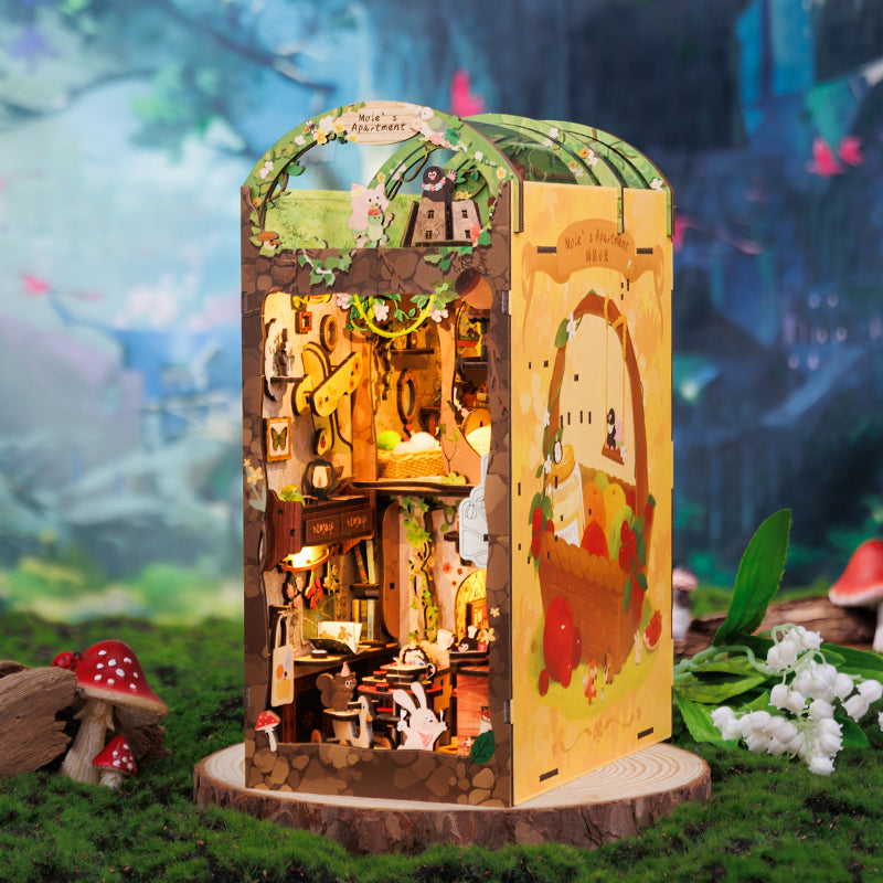 PUZZLESBEST DIY Book Nook Kit (Mole's Apartment)