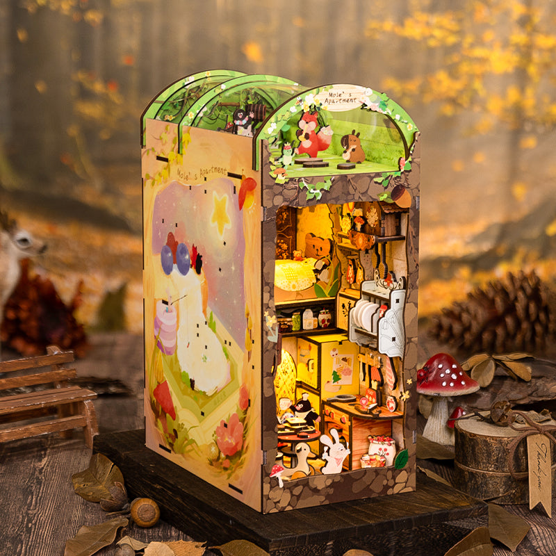 PUZZLESBEST DIY Book Nook Kit (Mole's Apartment)