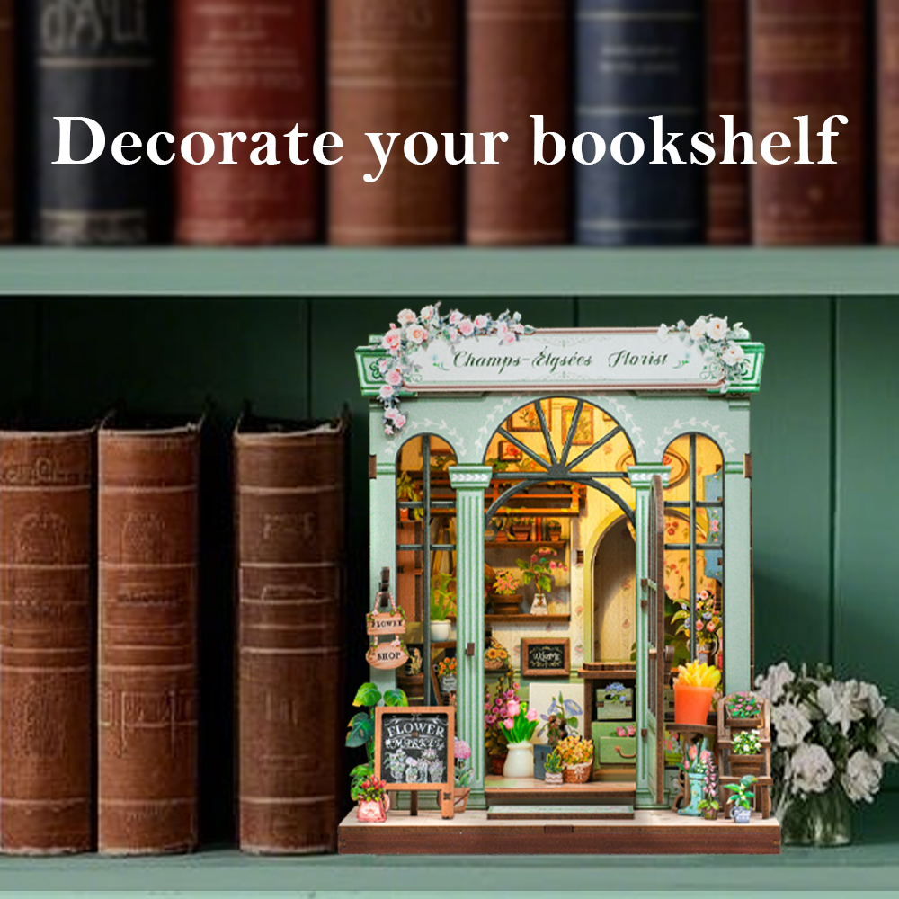 PUZZLESBEST DIY Book Nook Kit | Champs-Élysées  Florist