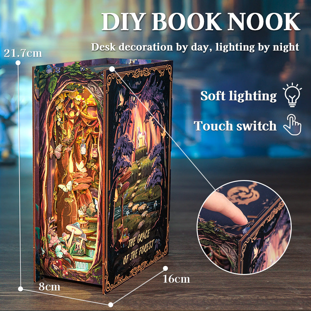 PUZZLESBEST DIY Book Nook Kit | The Grace of The Forest