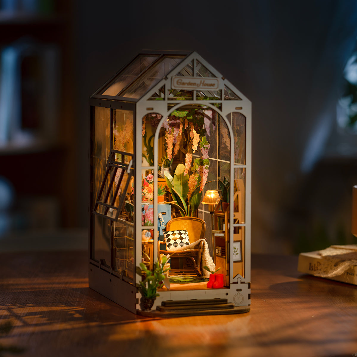 PUZZLESBEST DIY Book Nook | Holiday Garden House