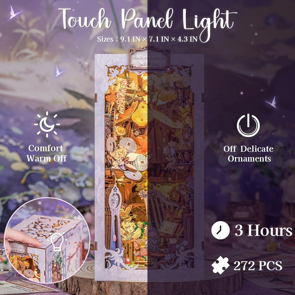 PUZZLESBEST DIY bogkrogsæt | Blomsterskovkoncert