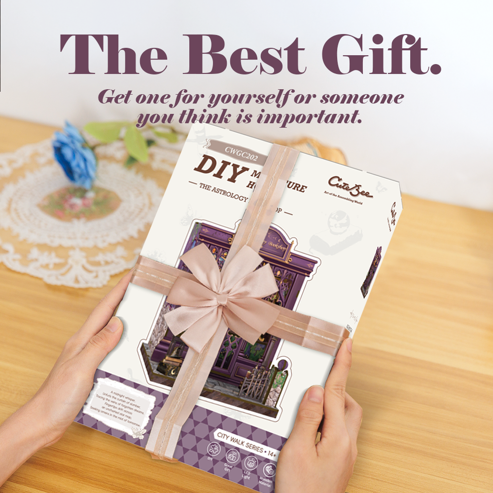 PUZZLESBEST DIY Book Nook Kit | The Astrology Bookshop