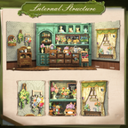 PUZZLESBEST DIY Dollhouse Kit | Blossom Florists