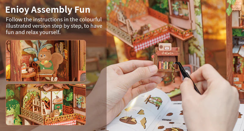 Premium wood and qualityStep-by-step diagrams and instructionsAn beautiful decoration and collection