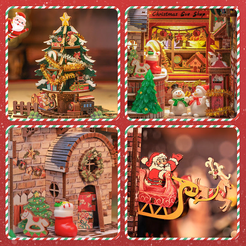 PUZZLESBEST DIY Book Nook Kit | Christmas Wish Store