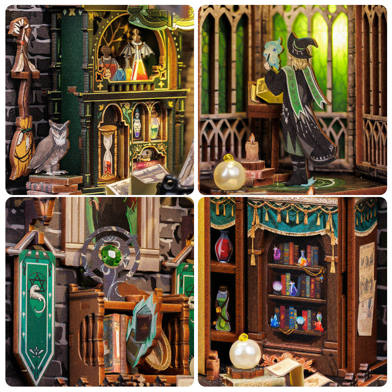 PUZZLESBEST DIY Book Nook Kit | Darkness Common Room