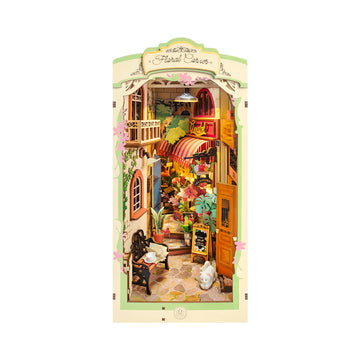 Floral Corner DIY Bücherecke - 3D-Puzzle-Bausatz aus Holz