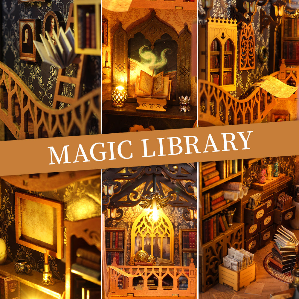 Magic House DIY Book Nook - 3D Wooden Puzzle Kit