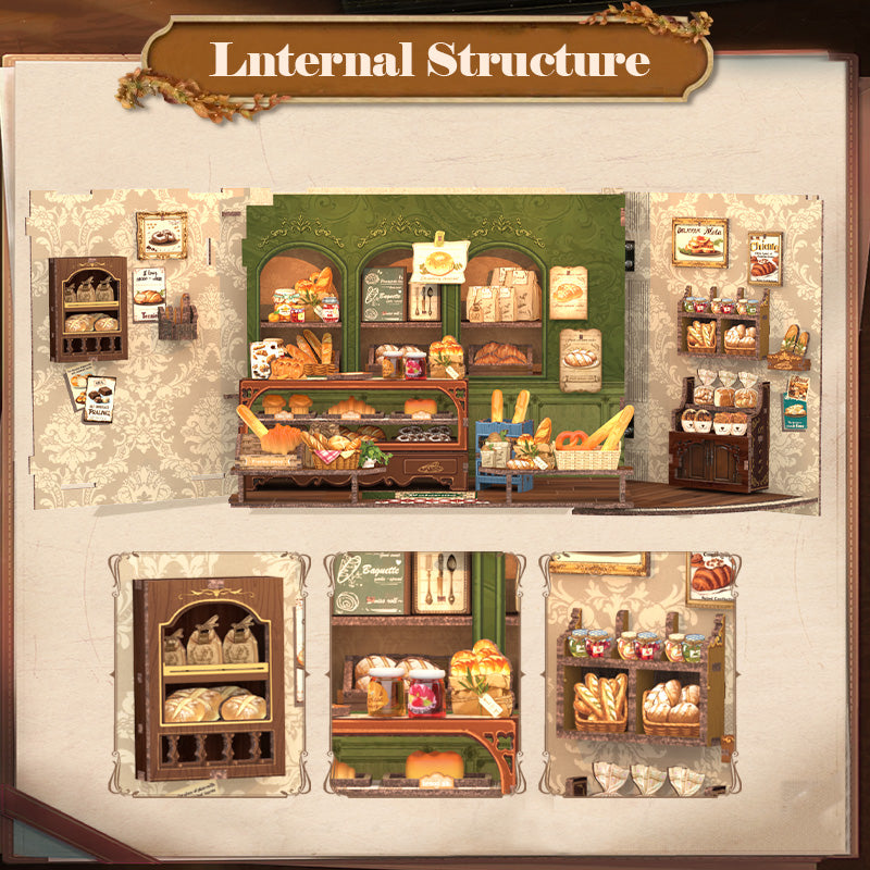PUZZLESBEST DIY Dollhouse Kit | Mrs. Hunt Bakery
