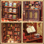 PUZZLESBEST DIY Book Nook Kit | Owl Bookstore