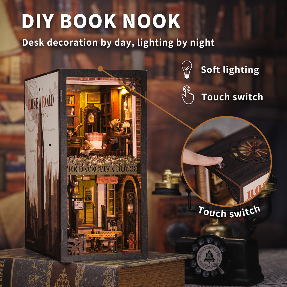 PUZZLESBEST DIY Book Nook Kit（Rose Detective Agency）